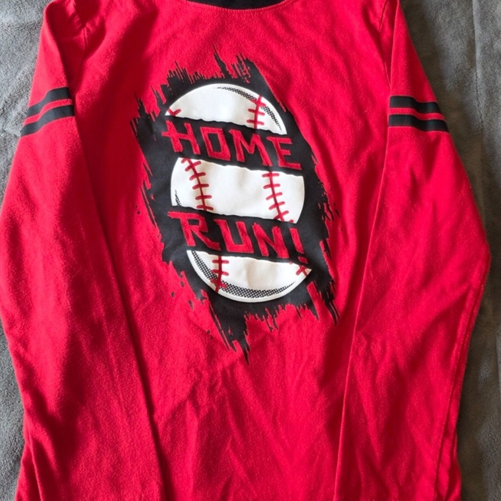 Jumping Beans Red Baseball Graphic Shirt